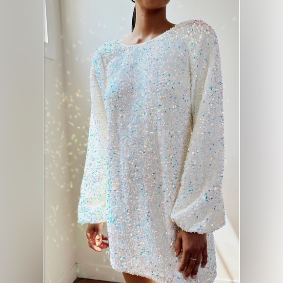 Show Me Your MuMu Clarabelle XL Longsleeve Mini Dress - Picture 1 of 2